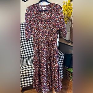 Time and Tru Medium Flowered Print Dress